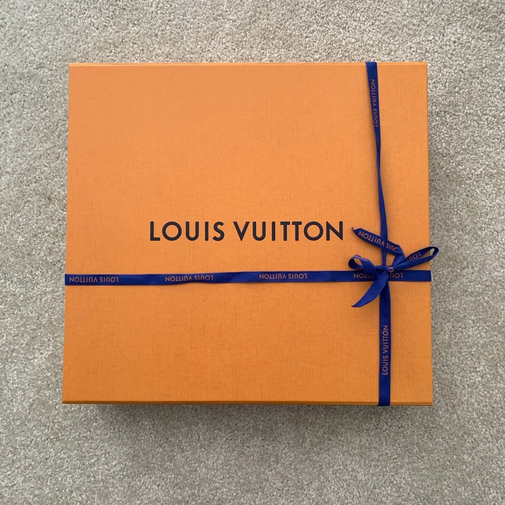 Louis Vuitton gift box and ribbon